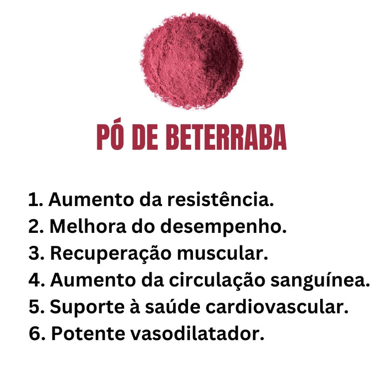 KIT RESISTÊNCIA – Pó de Beterraba + pó de uva – 100% natural