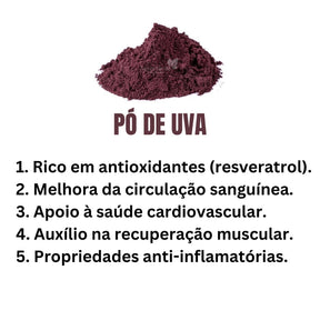 KIT RESISTÊNCIA – Pó de Beterraba + pó de uva – 100% natural
