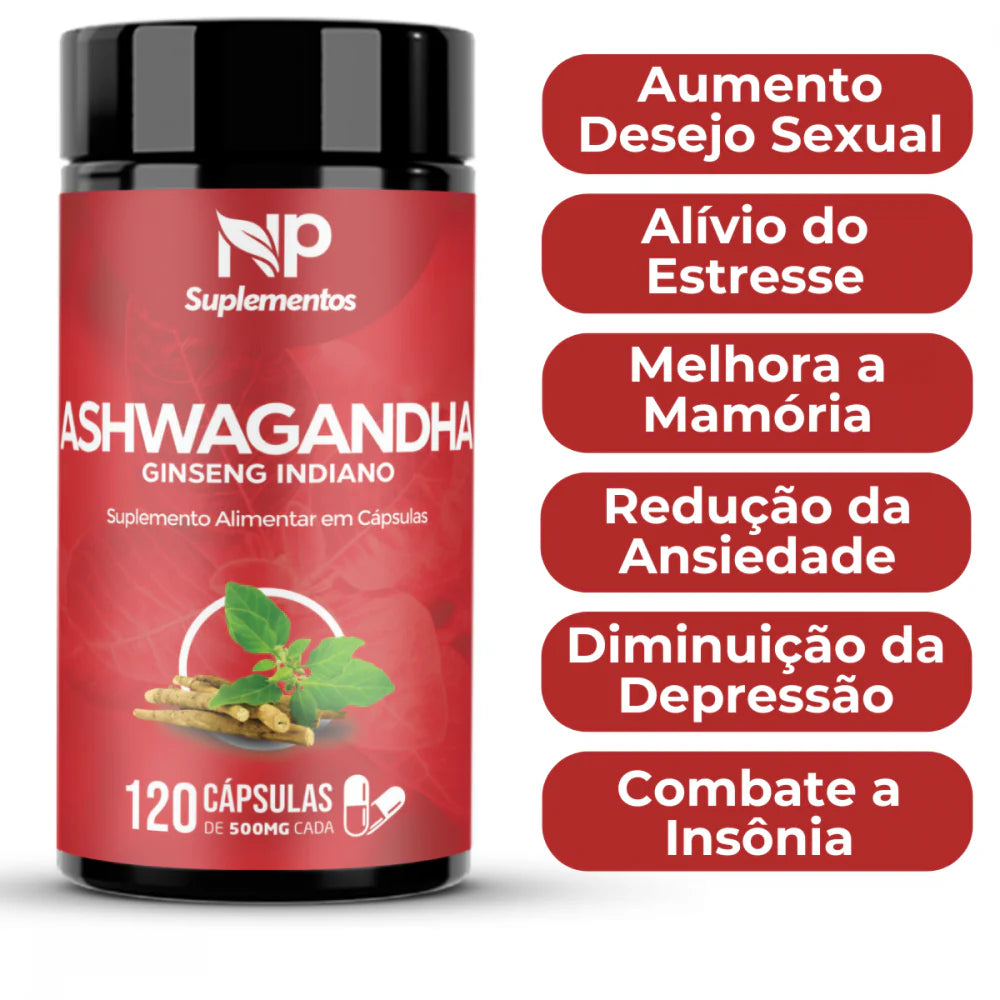 ASHWAGANDHA 100% NATURAL 500Mg